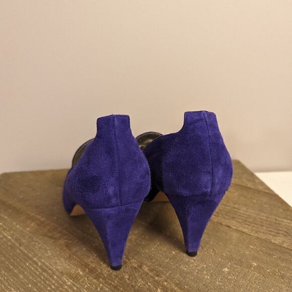 Vintage Purple Suede pointed toe heels size 7 - Picture 6 of 10